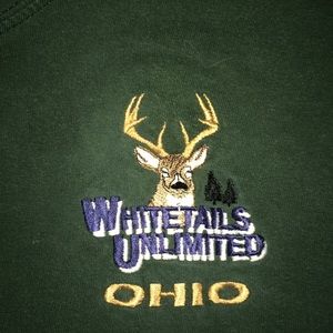 Vintage Whitetails Unlimited Ohio award shirt